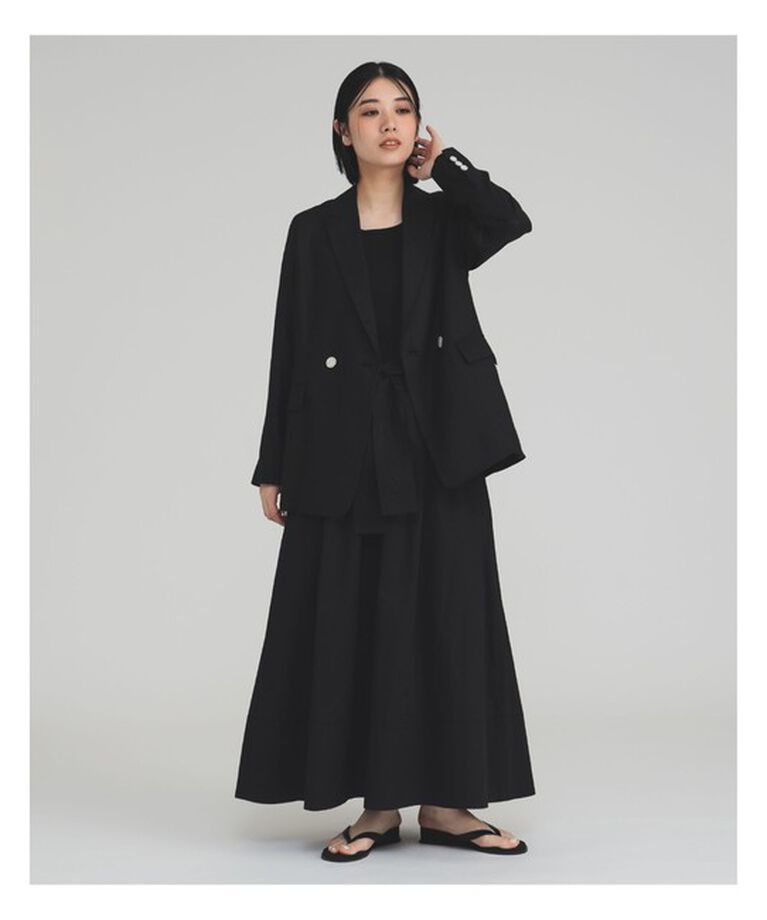 Demi-Luxe BEAMS 「ダブルブレスト リネン ジャケット」|ダッフルコート|