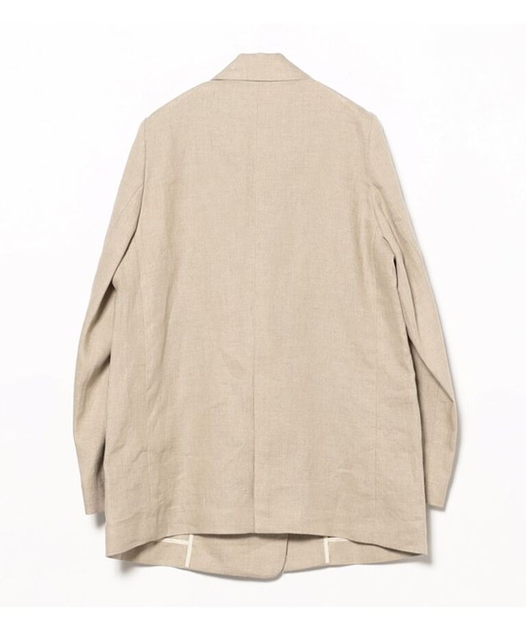 Demi-Luxe BEAMS 「ダブルブレスト リネン ジャケット」|ダッフルコート|