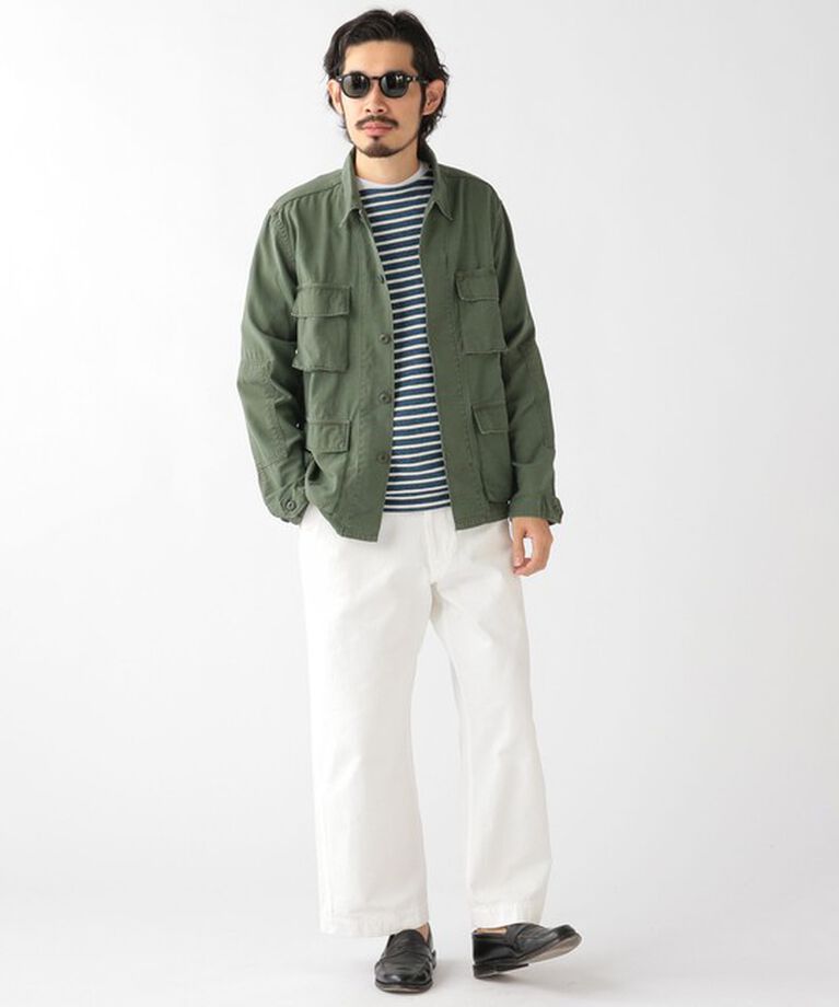 BEAMS「REMI RELIEF × BEAMS PLUS / 別注 ミリタリー シャツ ジャケット」|ブルゾン・スタジャン|