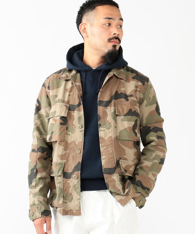 BEAMS「REMI RELIEF × BEAMS PLUS / 別注 ミリタリー シャツ ジャケット」|ブルゾン・スタジャン|