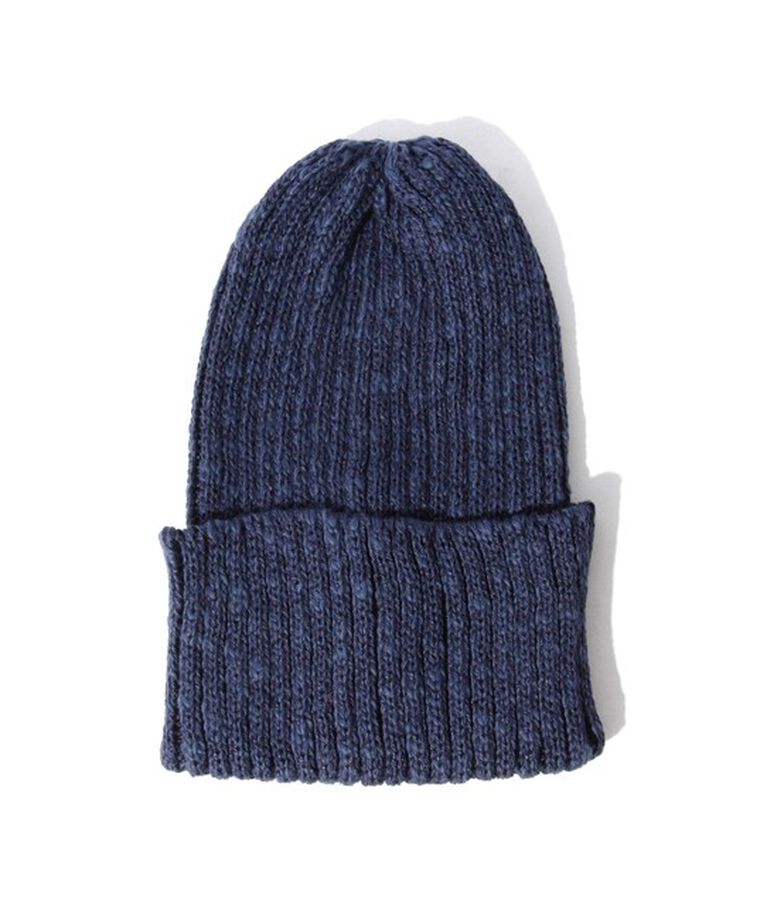 BEAMS「BEAMS PLUS / コットン リネン ワッチキャップ」|ニット帽|NAVY