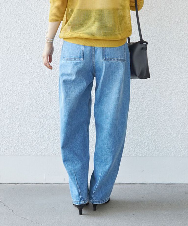 SHIPS for women「〈洗濯機可能〉カーブ デニム パンツ 23AW」|デニム|