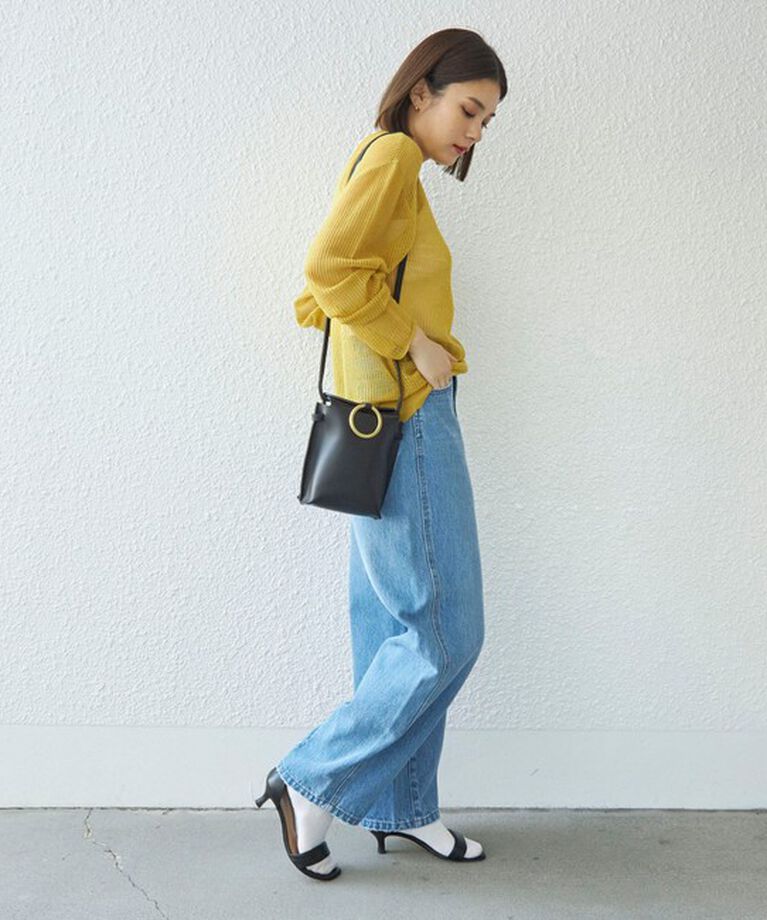 SHIPS for women「〈洗濯機可能〉カーブ デニム パンツ 23AW」|デニム|
