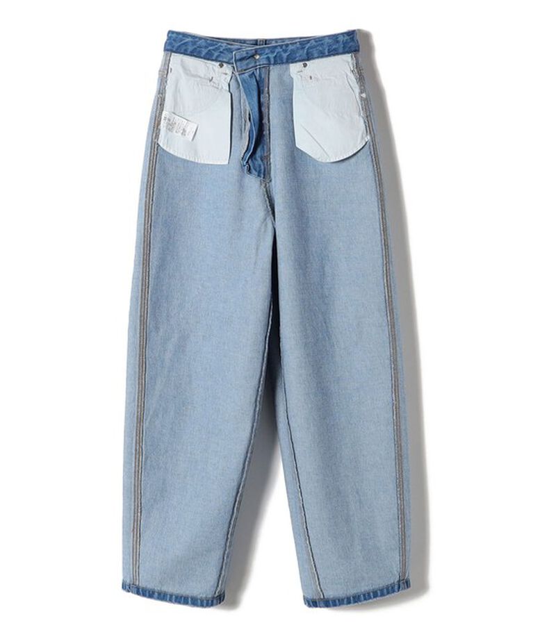 SHIPS for women「〈洗濯機可能〉カーブ デニム パンツ 23AW」|デニム|