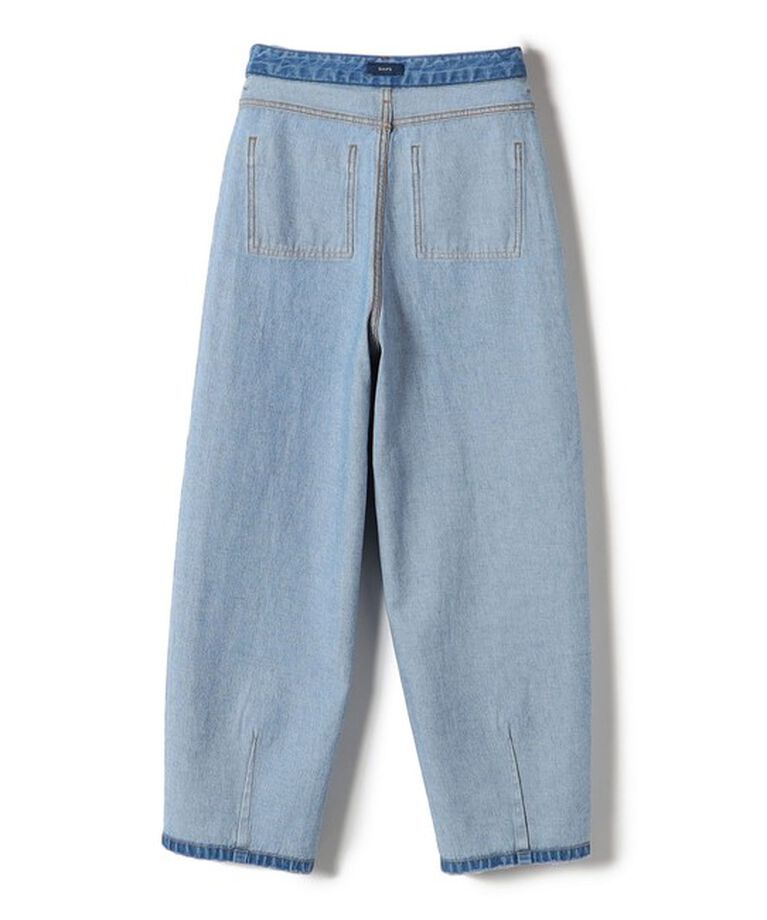 SHIPS for women「〈洗濯機可能〉カーブ デニム パンツ 23AW」|デニム|