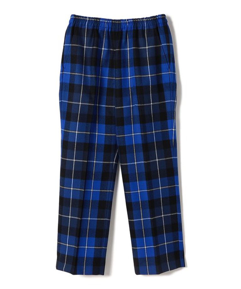 SHIPS for women「SHIPS Primary Navy Label:〈手洗い可能〉パッチ ポケット チェック パンツ」|その他|ネイビー