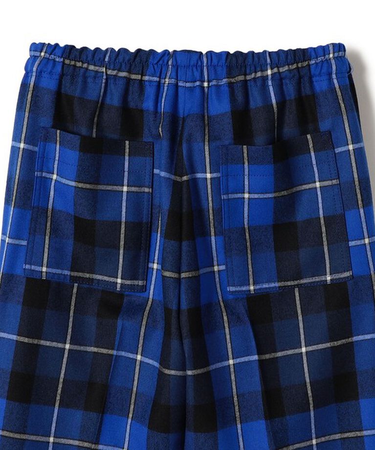 SHIPS for women「SHIPS Primary Navy Label:〈手洗い可能〉パッチ ポケット チェック パンツ」|その他|