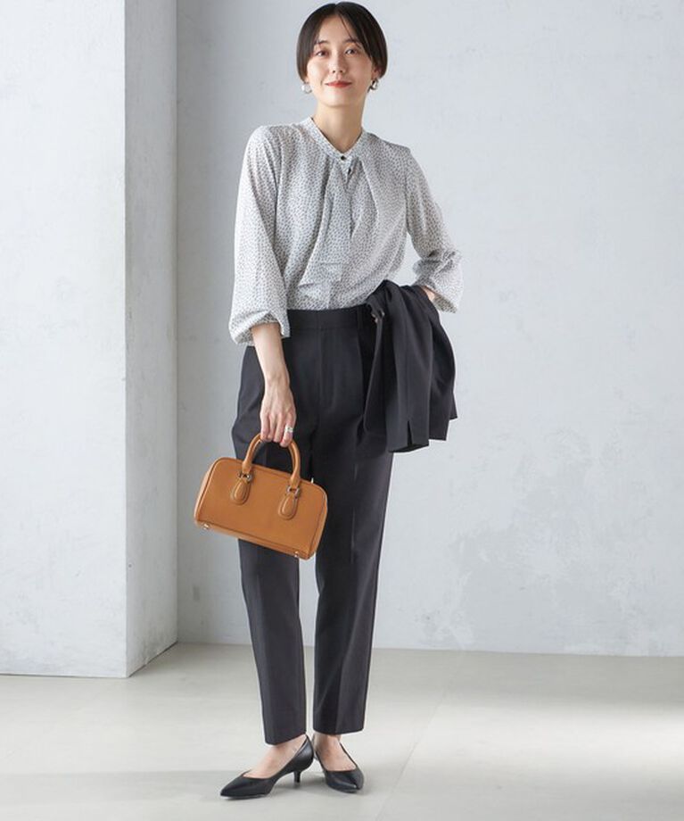 SHIPS for women「〈手洗い可能〉ツイル ストレッチ パンツ（セットアップ対応）」|スラックス|