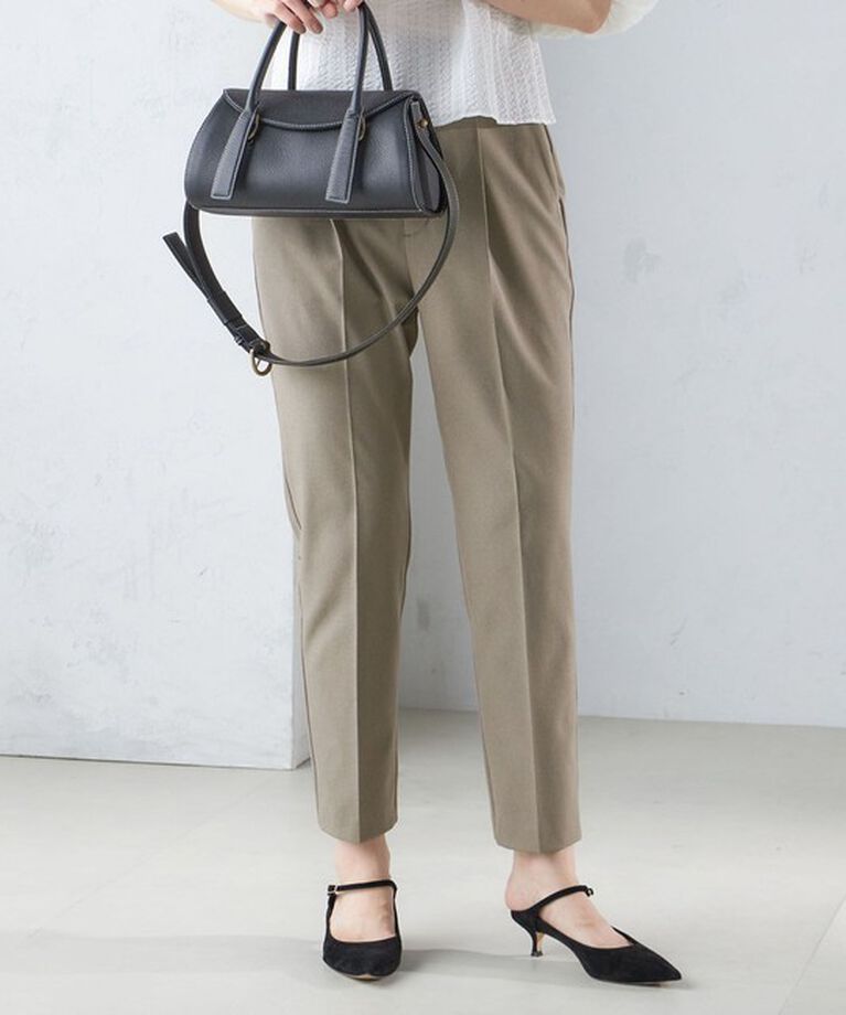SHIPS for women「〈手洗い可能〉ツイル ストレッチ パンツ（セットアップ対応）」|スラックス|