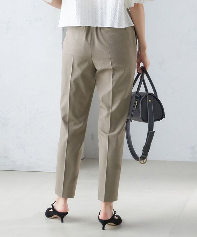 SHIPS for women「〈手洗い可能〉ツイル ストレッチ パンツ（セットアップ対応）」|スラックス|