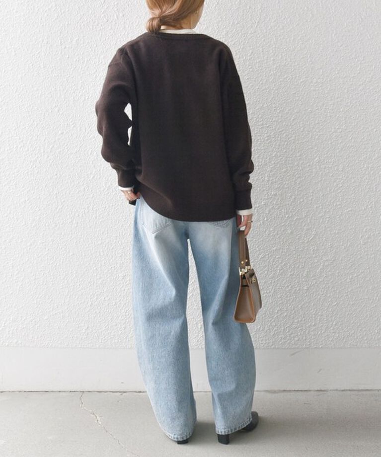 SHIPS any「SHIPS any:〈手洗い可能〉AQUA カシミヤ ミックス スキッパー ニット カーディガン」|カーディガン|