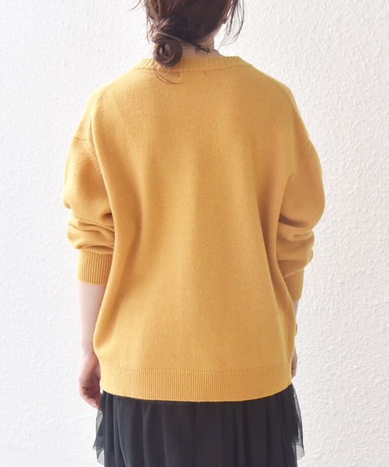SHIPS any「SHIPS any:〈手洗い可能〉AQUA カシミヤ ミックス スキッパー ニット カーディガン」|カーディガン|