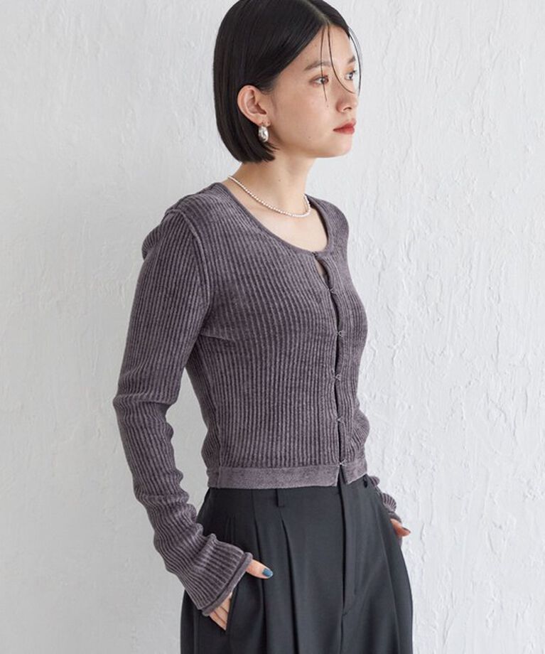SHIPS for women「Wai＋:〈手洗い可能〉1/18ホック付 カーディガン」|カーディガン|