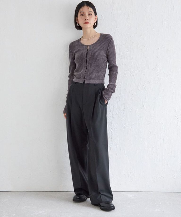 SHIPS for women「Wai＋:〈手洗い可能〉1/18ホック付 カーディガン」|カーディガン|