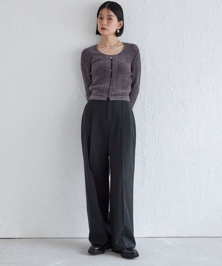 SHIPS for women「Wai＋:〈手洗い可能〉1/18ホック付 カーディガン」|カーディガン|