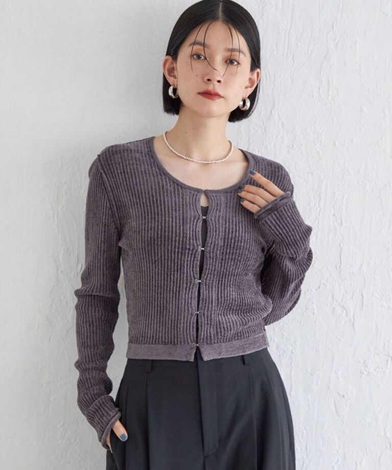 SHIPS for women「Wai＋:〈手洗い可能〉1/18ホック付 カーディガン」|カーディガン|