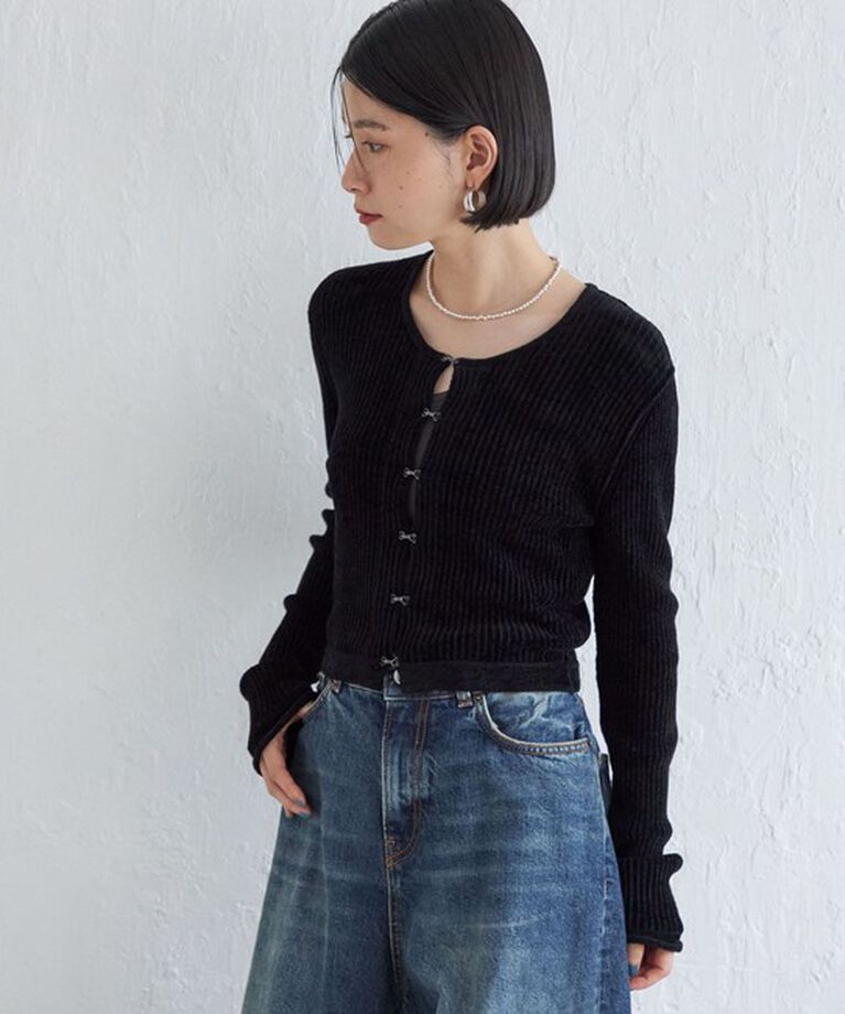 SHIPS for women「Wai＋:〈手洗い可能〉1/18ホック付 カーディガン」|カーディガン|