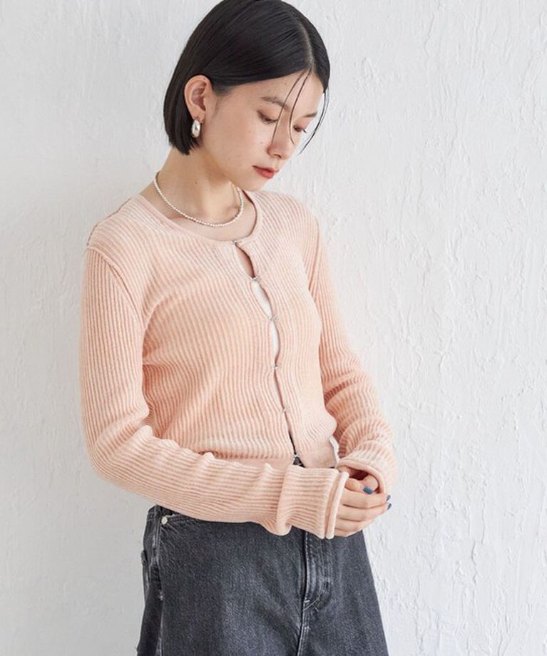 SHIPS for women「Wai＋:〈手洗い可能〉1/18ホック付 カーディガン」|カーディガン|