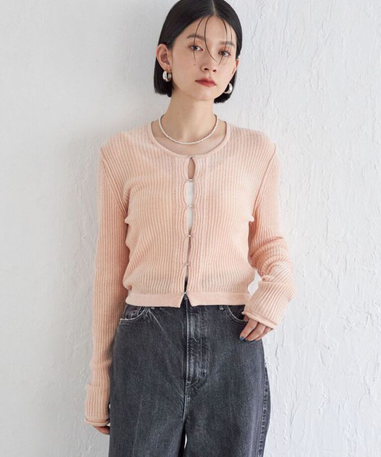 SHIPS for women「Wai＋:〈手洗い可能〉1/18ホック付 カーディガン」|カーディガン|