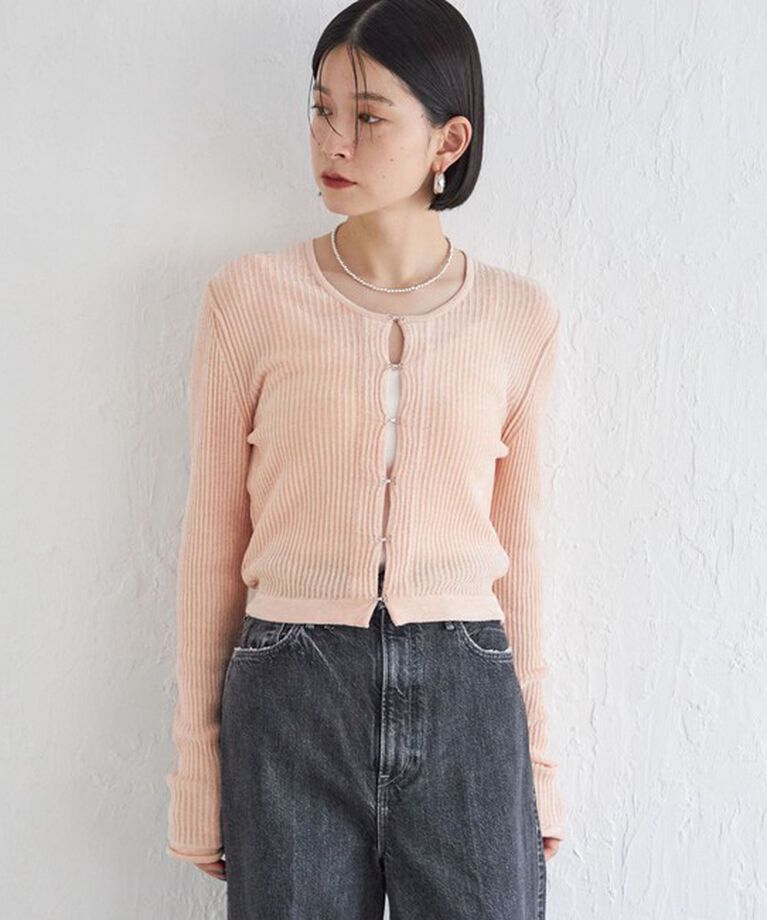 SHIPS for women「Wai＋:〈手洗い可能〉1/18ホック付 カーディガン」|カーディガン|
