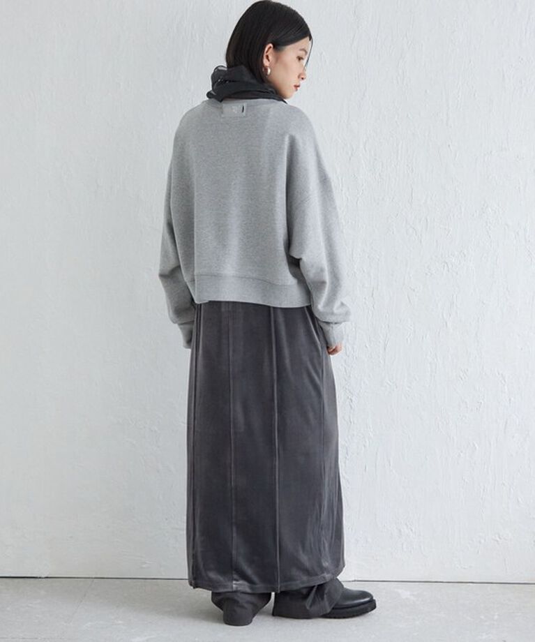 SHIPS for women「Wai＋:〈手洗い可能〉ストレッチ ポリエステル ベロア ワンピース」|ワンピース|
