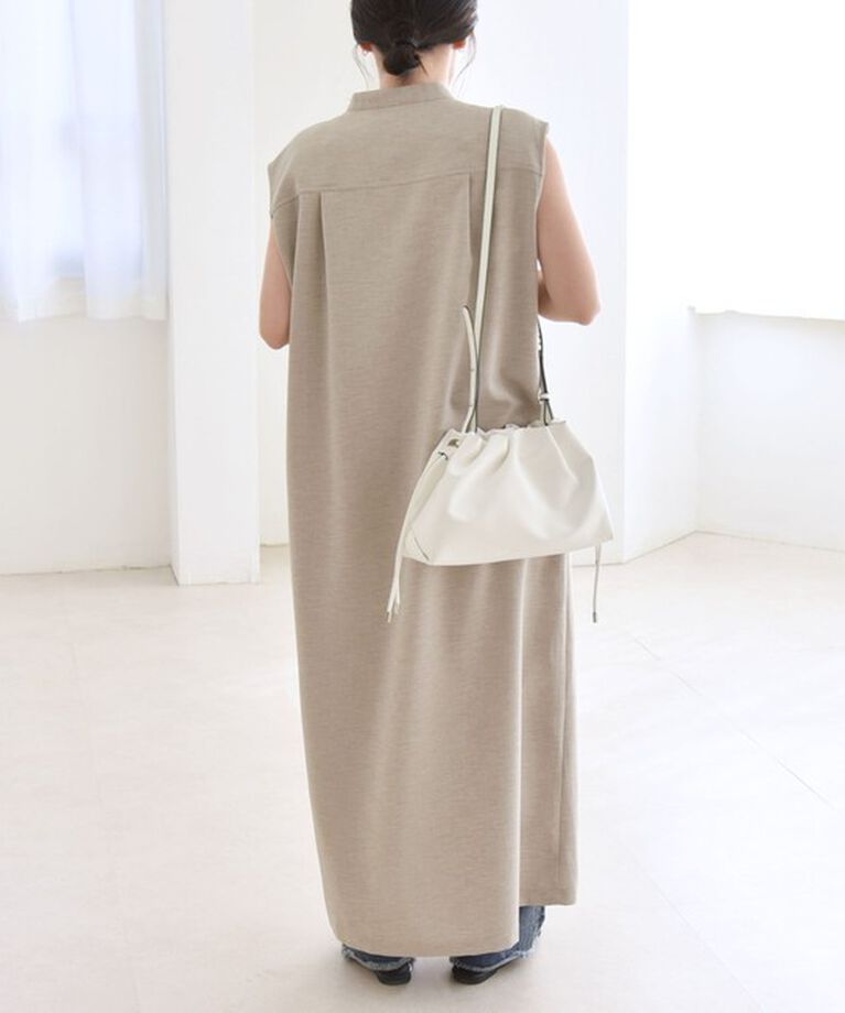 quaranciel「quaranciel:〈洗濯機可能〉ウーステッド ライク フレンチ ポケット シャツ ワンピース」|ワンピース|