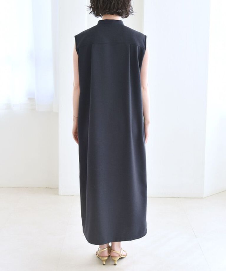 quaranciel「quaranciel:〈洗濯機可能〉ウーステッド ライク フレンチ ポケット シャツ ワンピース」|ワンピース|