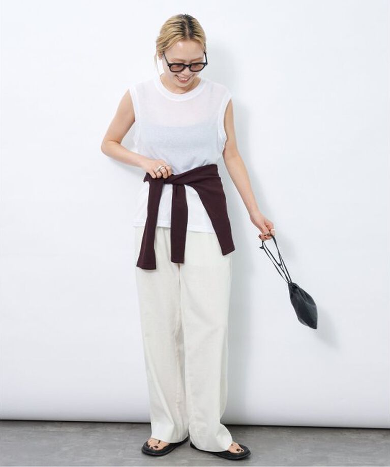 OUTDOOR PRODUCTS Usual Things「シアーリブワイドノースリ」|タンクトップ|