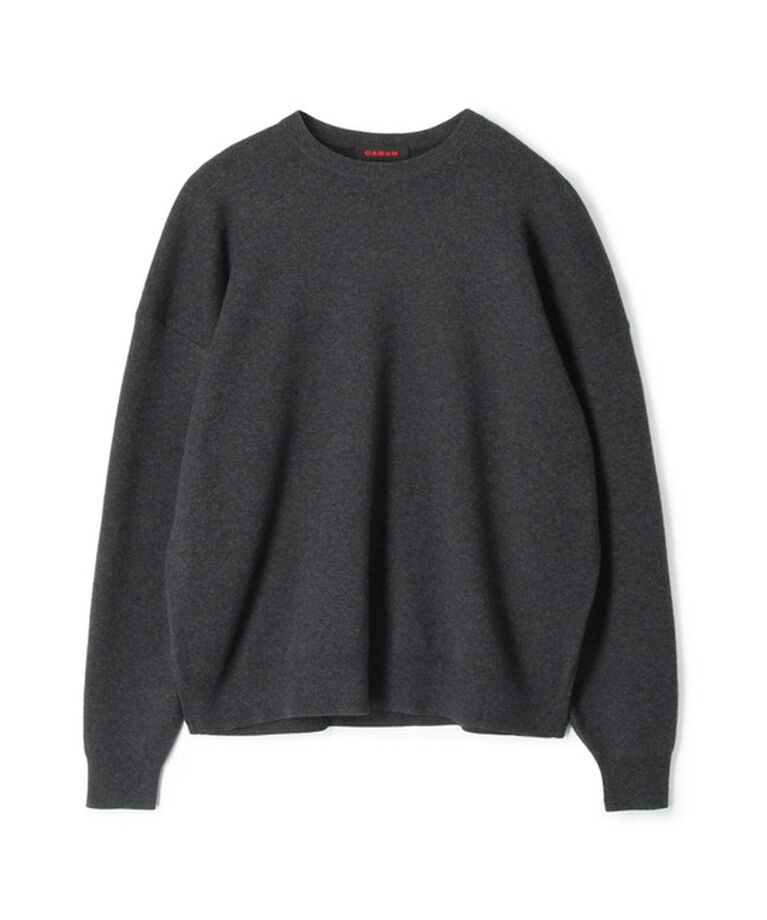 CABaN「CABaN コットンカシミヤ クルーネックプルオーバー」|ニット・セーター|17 チャコールグレー