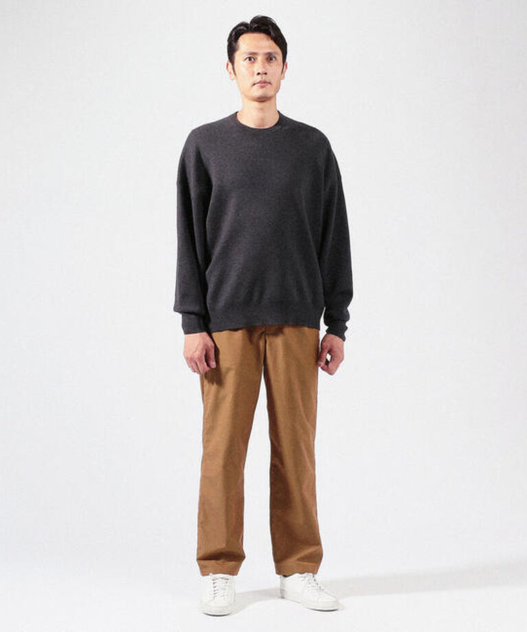 CABaN「CABaN コットンカシミヤ クルーネックプルオーバー」|ニット・セーター|