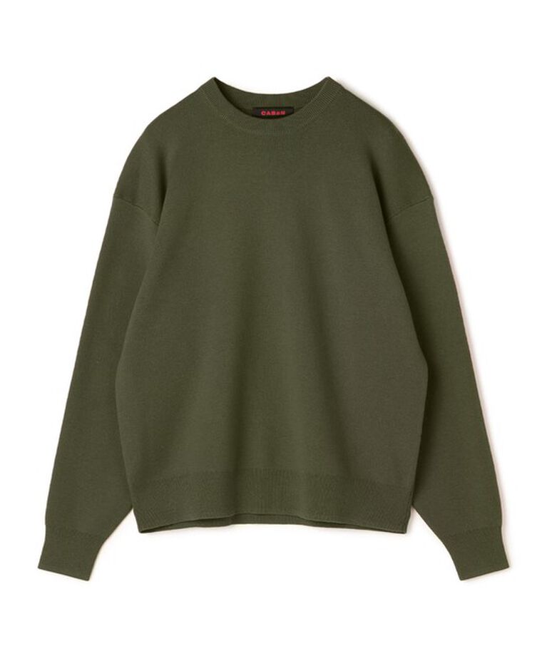 CABaN「CABaN コットンカシミヤ クルーネックプルオーバー」|ニット・セーター|59 ダークグリーン