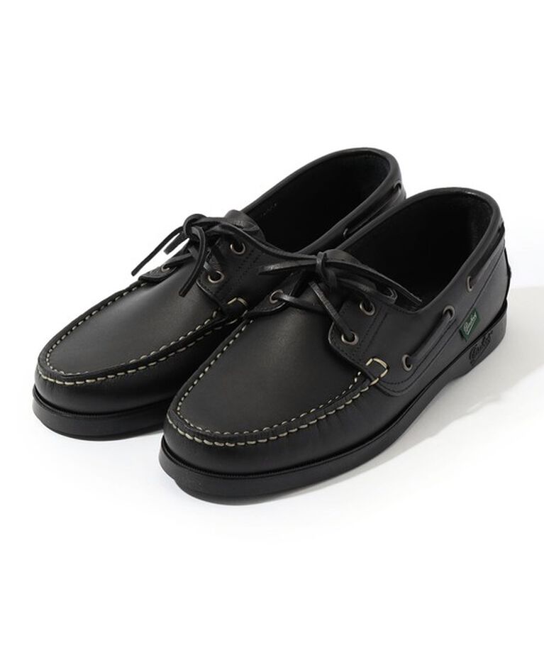 TOMORROWLAND GOODS「Paraboot BARTH レザー デッキシューズ」|デッキシューズ|19 ブラック