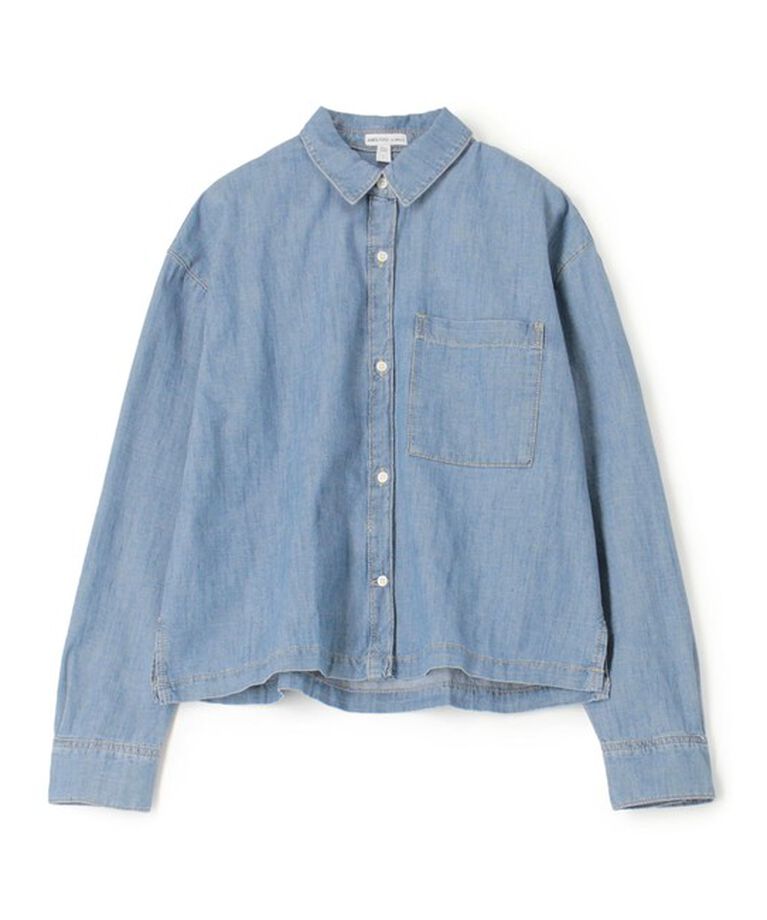 JAMES PERSE「コットンデニム ボクシーシャツ WDCS3894」|シャツ・ブラウス|63 ライトブルー