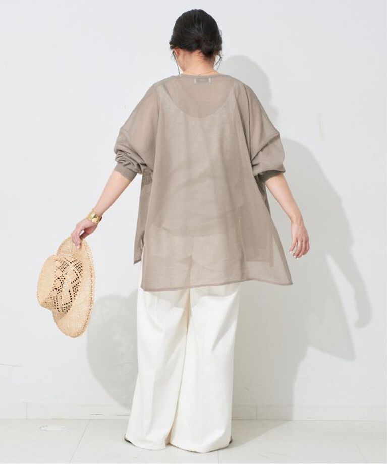 SLOBE IENA「《予約》シアーカーディガン」|カーディガン|
