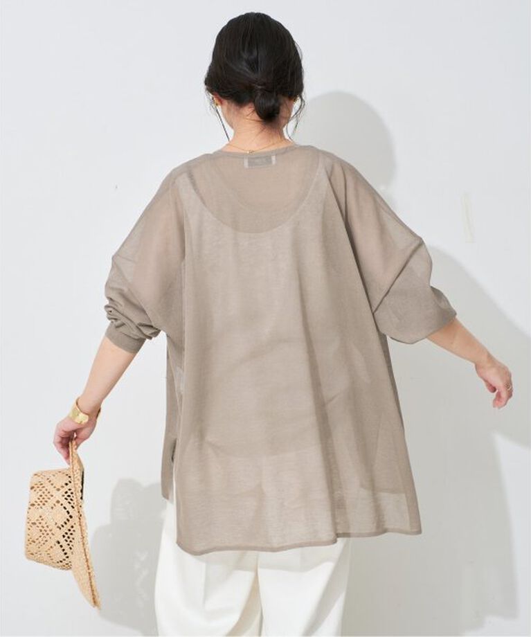 SLOBE IENA「《予約》シアーカーディガン」|カーディガン|