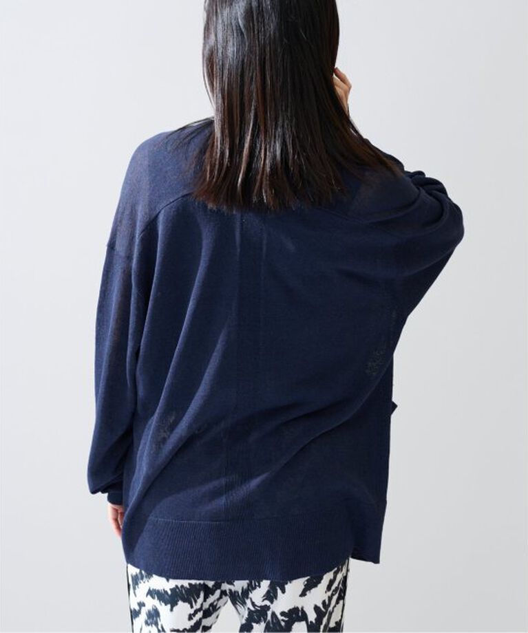 VERMEIL par iena「Linen knit topper カーディガン」|カーディガン|