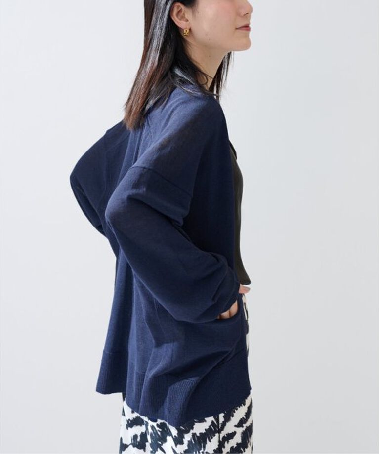 VERMEIL par iena「Linen knit topper カーディガン」|カーディガン|