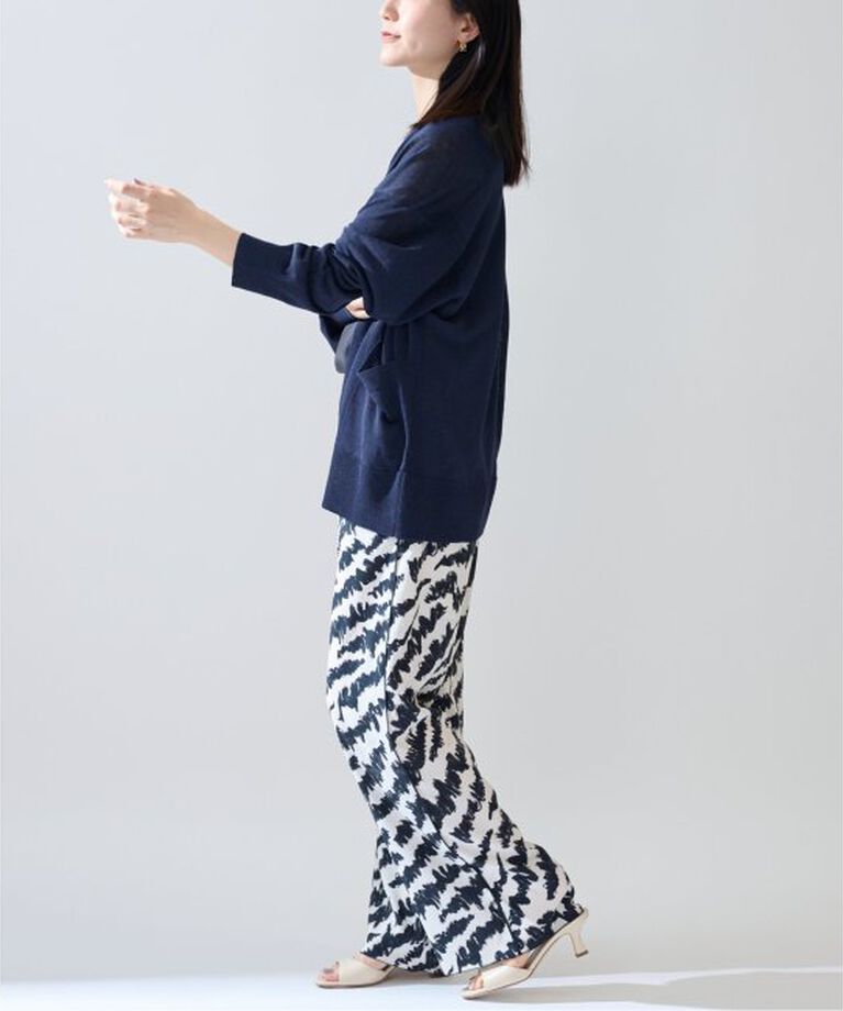 VERMEIL par iena「Linen knit topper カーディガン」|カーディガン|