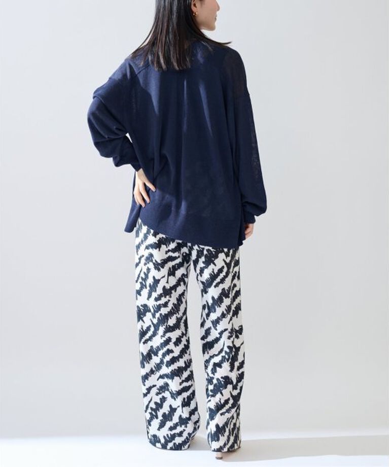 VERMEIL par iena「Linen knit topper カーディガン」|カーディガン|
