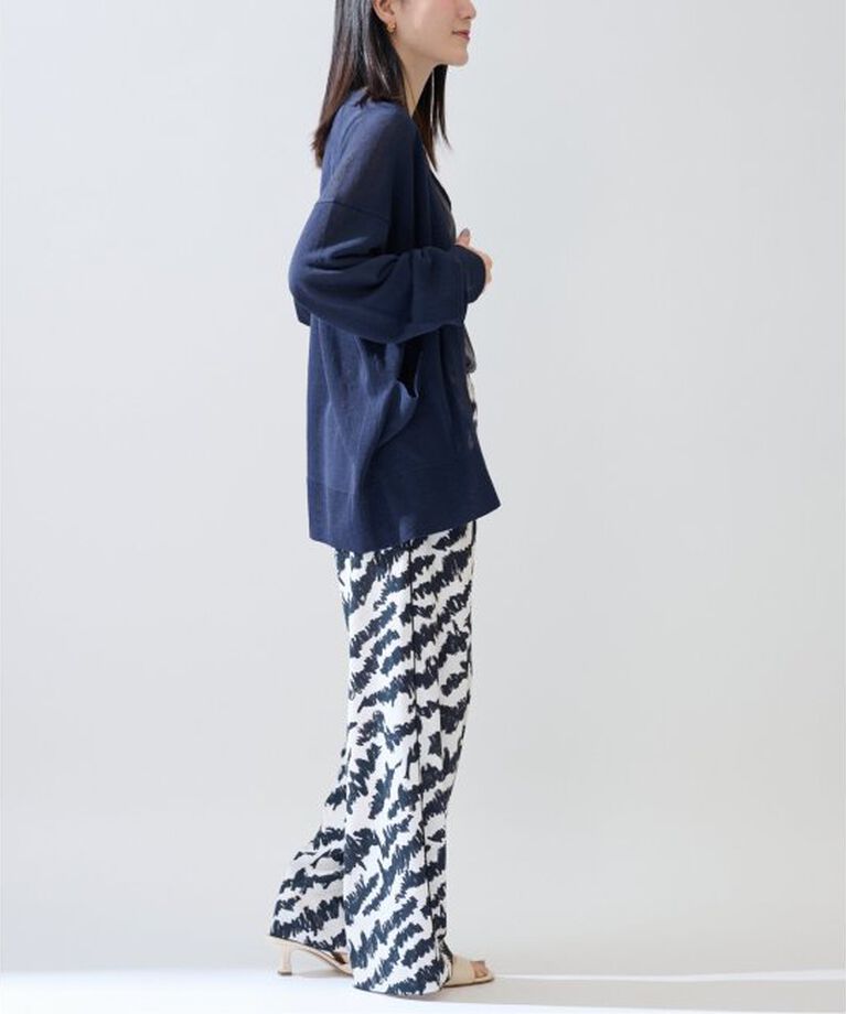 VERMEIL par iena「Linen knit topper カーディガン」|カーディガン|