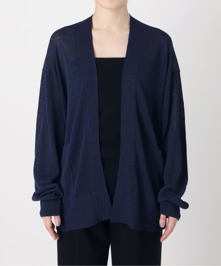 VERMEIL par iena「Linen knit topper カーディガン」|カーディガン|
