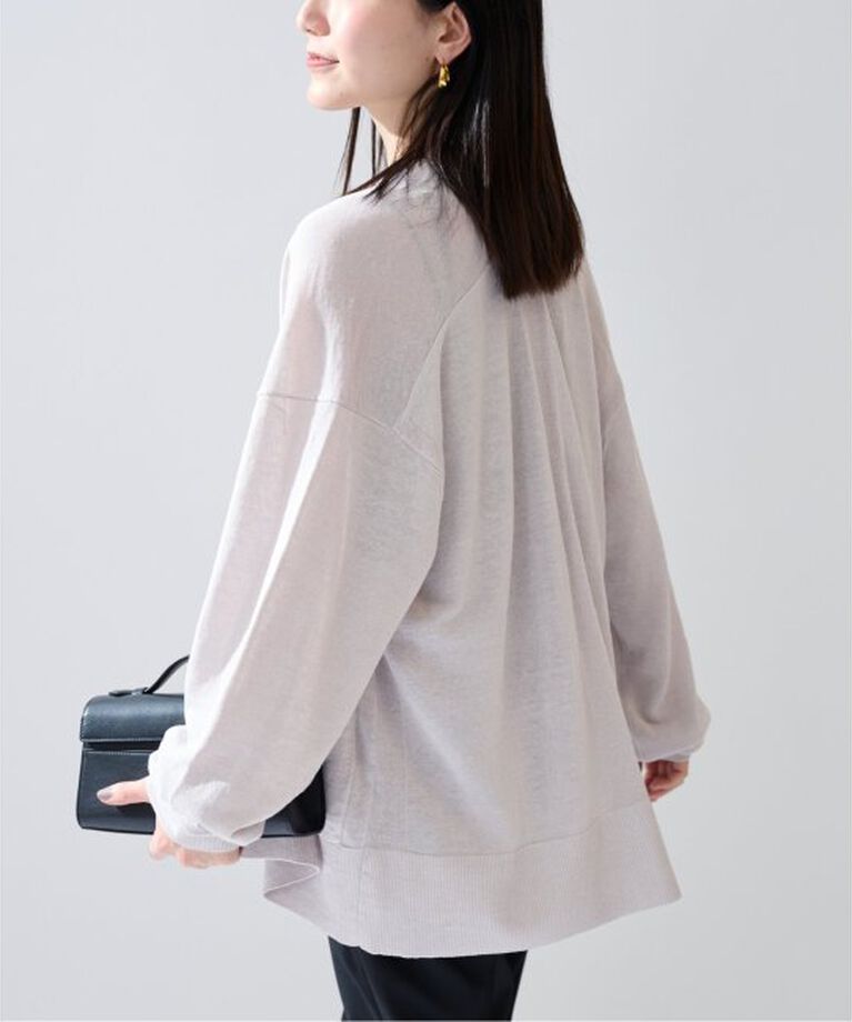 VERMEIL par iena「Linen knit topper カーディガン」|カーディガン|