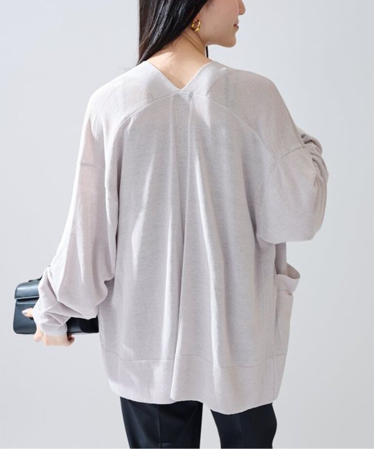 VERMEIL par iena「Linen knit topper カーディガン」|カーディガン|
