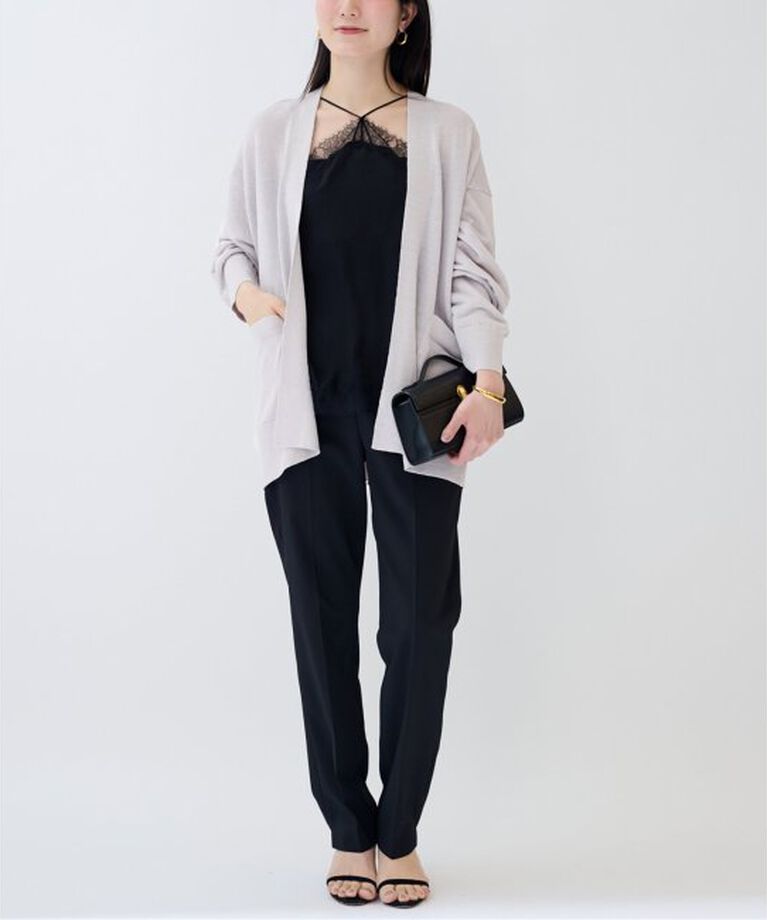 VERMEIL par iena「Linen knit topper カーディガン」|カーディガン|