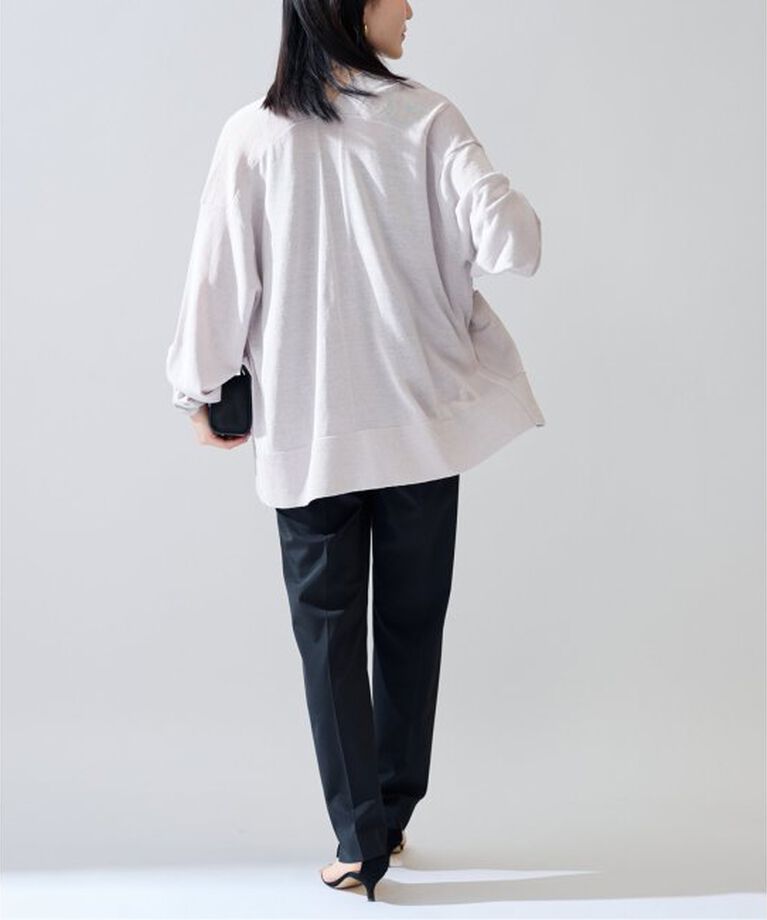 VERMEIL par iena「Linen knit topper カーディガン」|カーディガン|