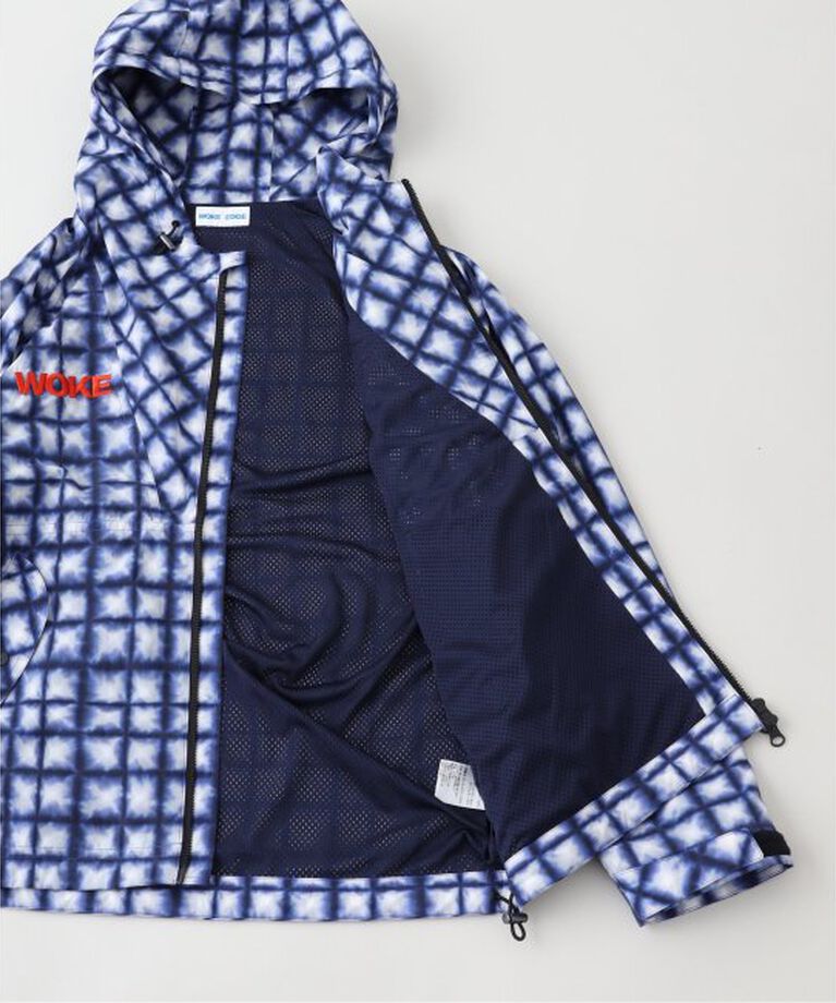 PULP「WOKE EDGE / ウォークエッジ TIEDYE CHECK PARKA」|ブルゾン・スタジャン|