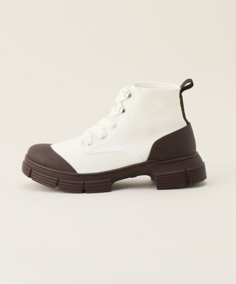 Oriens JOURNAL STANDARD「【GANNI / ガニー】Recycled Rubber Lace Up City Boot：ブーツ」|ショートブーツ|
