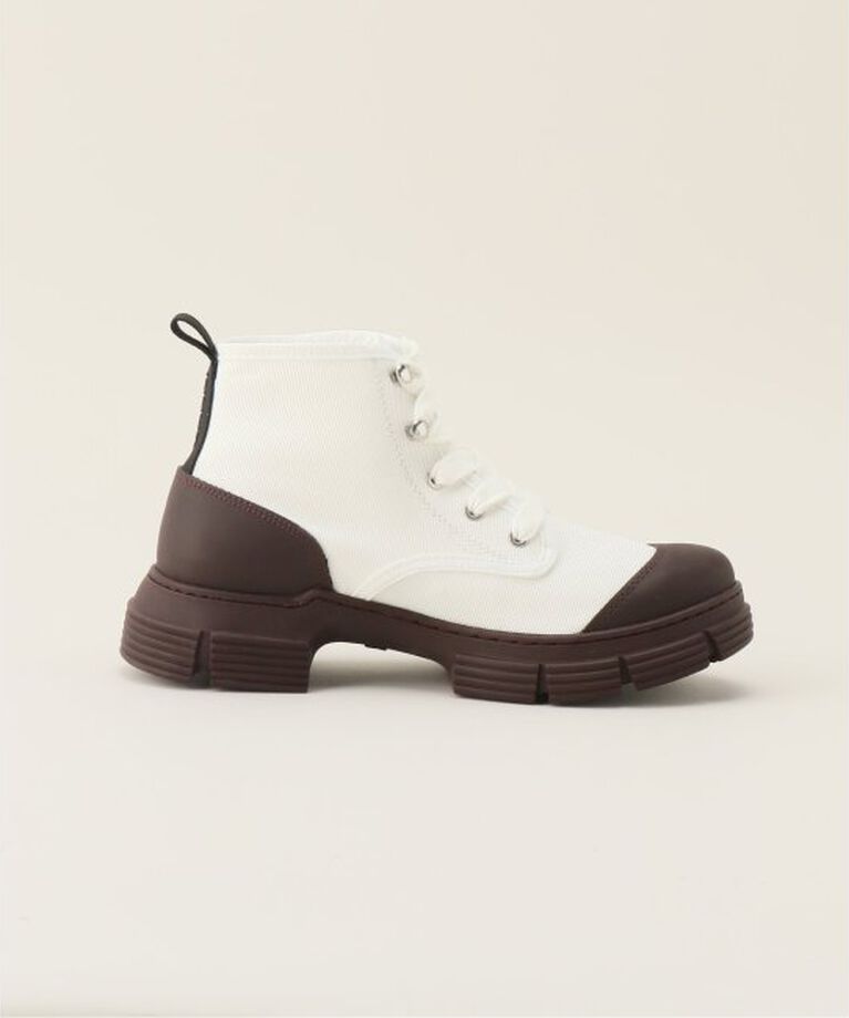 Oriens JOURNAL STANDARD「【GANNI / ガニー】Recycled Rubber Lace Up City Boot：ブーツ」|ショートブーツ|