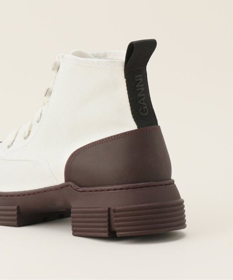Oriens JOURNAL STANDARD「【GANNI / ガニー】Recycled Rubber Lace Up City Boot：ブーツ」|ショートブーツ|