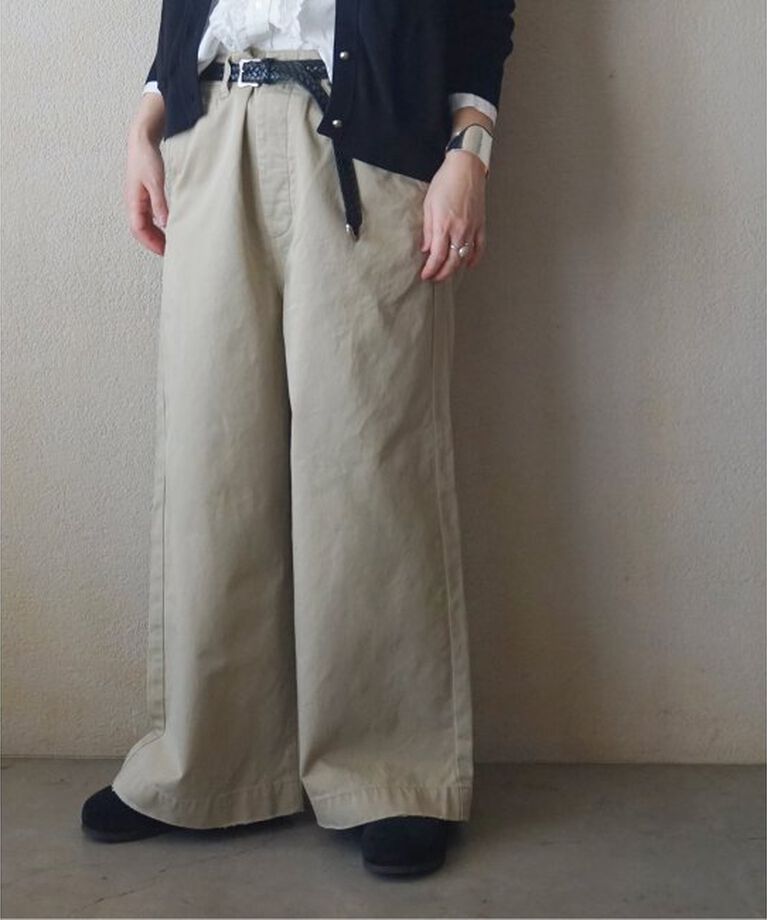 journal standard luxe「ドライワッシャー ワイドチノ」|チノ|ベージュ